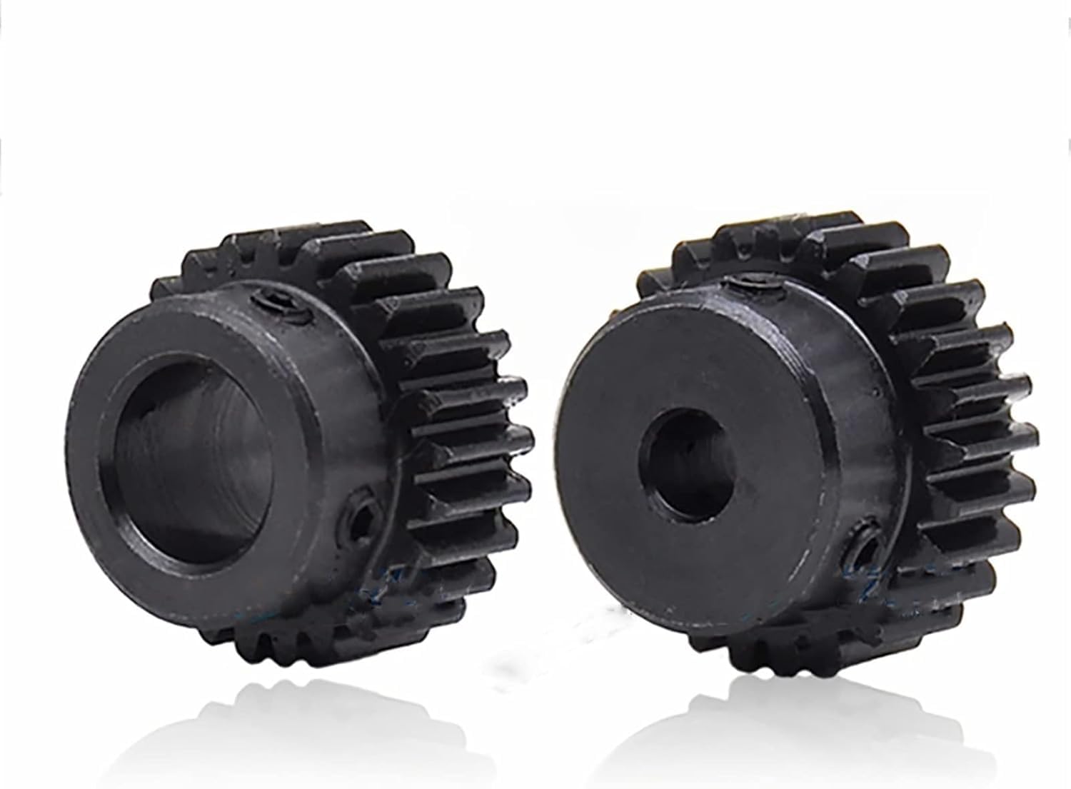 Motorritzel, Getriebe, Motorritzel, Zahngetriebe, 1 Stück, Ritzel, Stirnrad, 1 Modul, 20T, 23T, 25T, 29 Zähne, Stirnradgetriebe, 1 m, 27 Zähne, 45 Stahl, Schwärzung, mechanisches Getriebe, Stirnrad (1