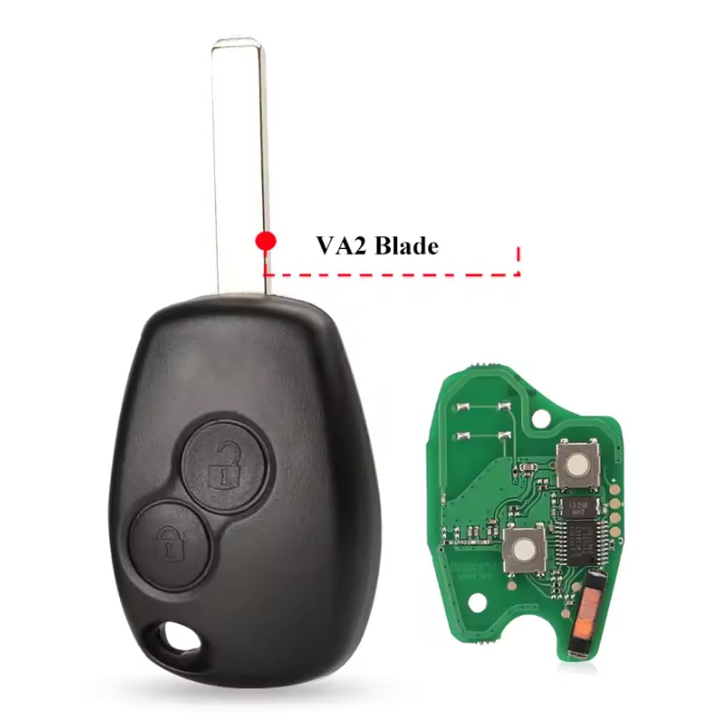 Telecomando chiave auto 433 MHz ID46 PCF7946 per Renault Trafic Duster Clio 3 Twingo Movano Dacia Logan Sandero Kangoo