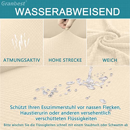 Granbest Premium Waterproof Dining Chair Covers Set of 4 - Image 3