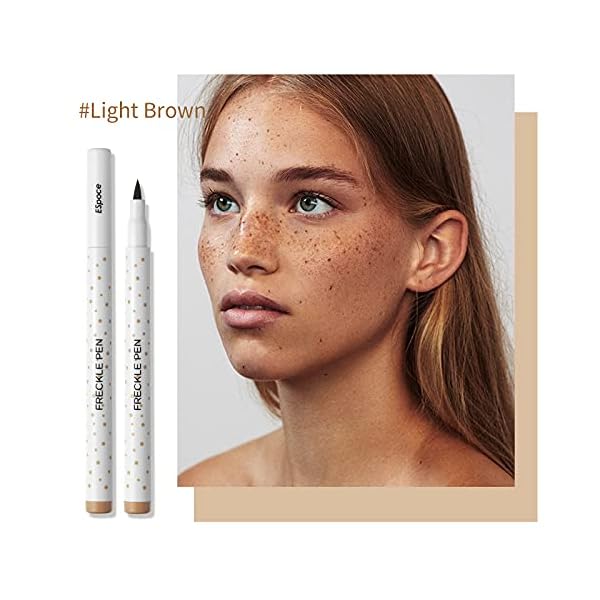 Marine Forest Freckle Pen 2 Colors Waterproof Long Lasting Quick Dry Small Spot Natural Like Face Freckle Makeup Pen, Dark Brown and Light Brown, Upgrade Design