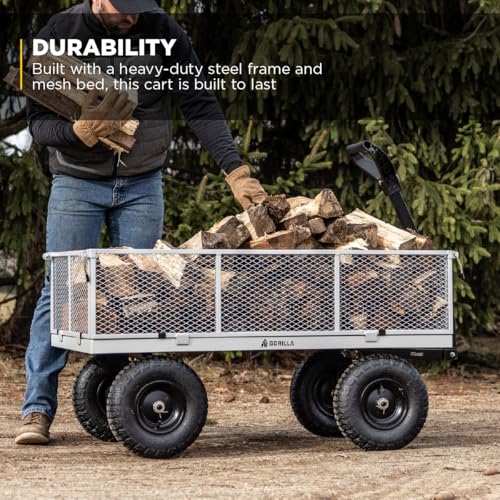 Steel Garden Cart with Removable Sides