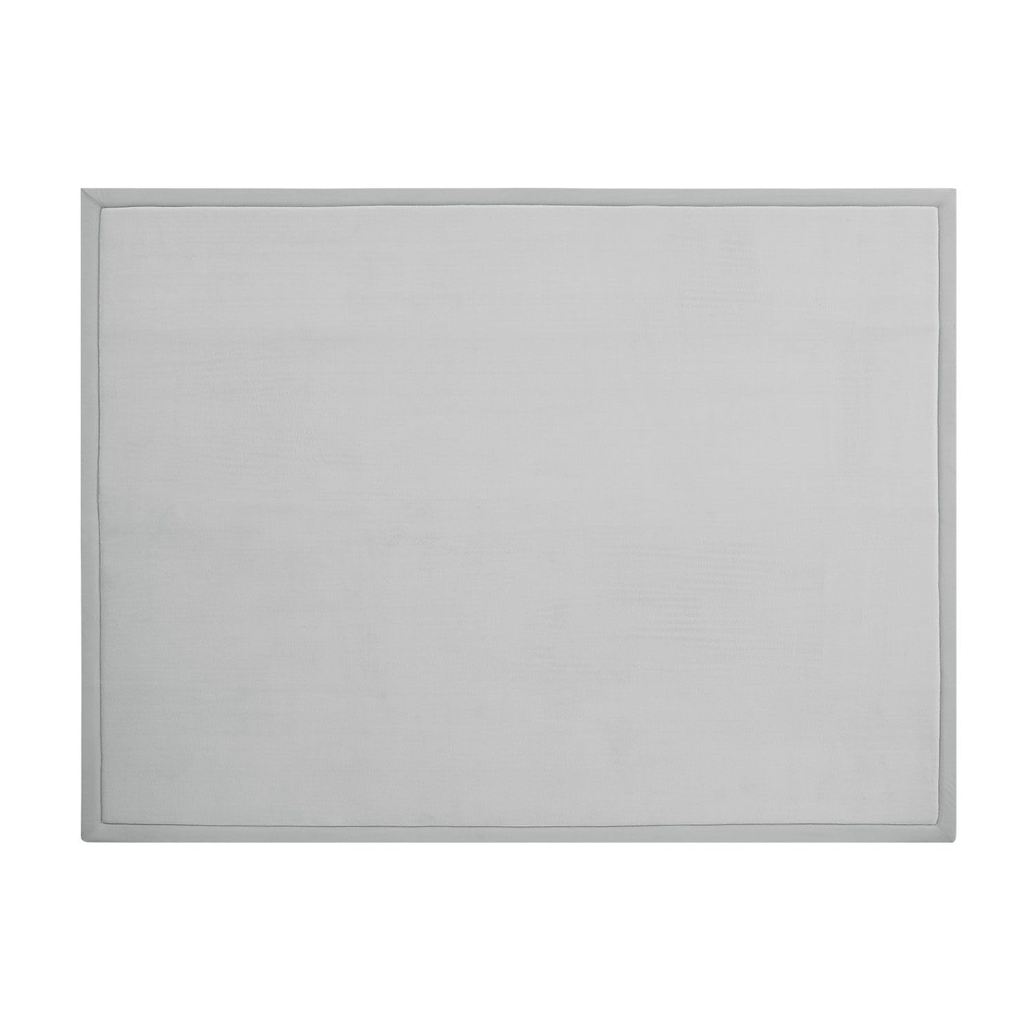 Juskys Krabbelmatte Spielmatte Krabbeldecke 220x180cm Samtmatte Teppich für Kind, Baby, Yoga - rutschfest, weich Kinderteppich Spielteppich in Grau