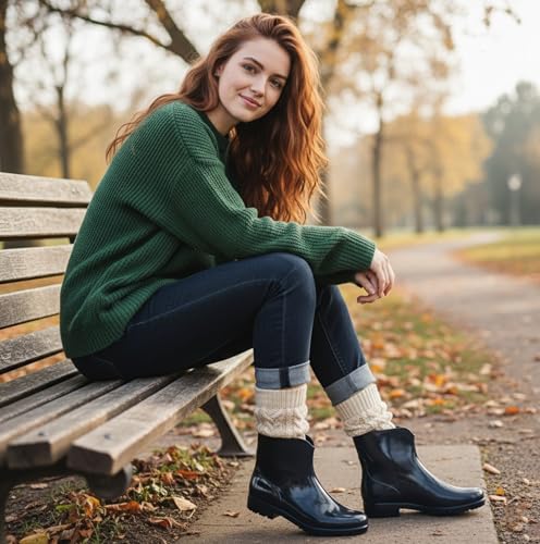 Mud Dogs , Damen Arbeitsgummistiefel, Blau - Marineblau - Größe: 42