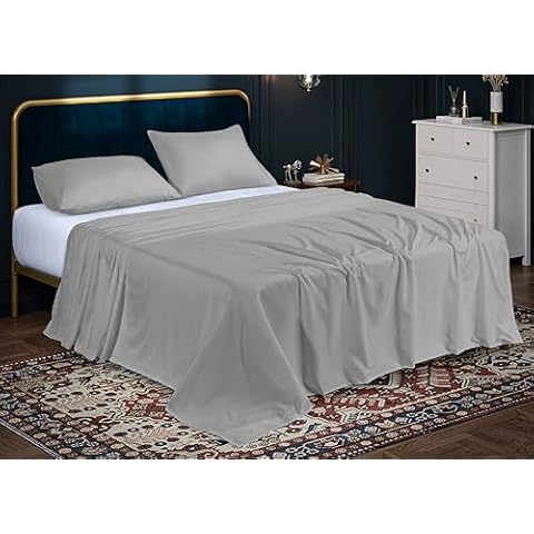 Silver Microfibre Flat Sheet Set Cover