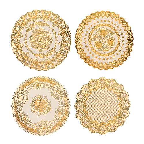 XHTLLO 12 Piece Round Table Mats, PVC Insulated Soft Table Mats, Large Size, for Dinner Party, Robust and Easy to Clean