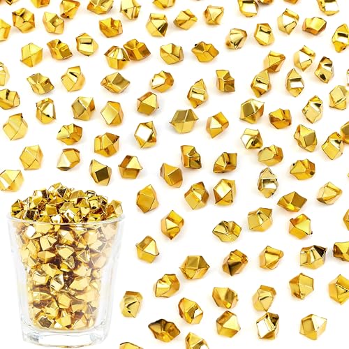 LAIDANLA 500pcs Gold Acrylic Gem Vase Fillers