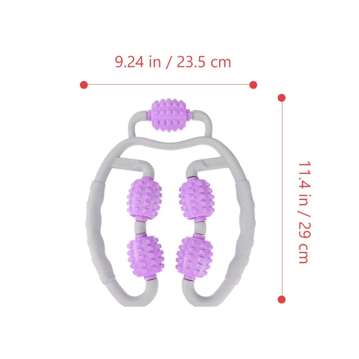 Massaggiatore per Gambe Rullo Professionale 2 Pezzi Abs | Uso Domestico e Dopo Esercizio, Massaggio Rilassante Delicato, Supporto al Movimento e Circolazione