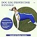 ROZKITCH Dog Surgery Leg Sleeve Rear Legs, Male Female Pet Prevent Licking Wound Elbow Knee Protector, Dog Recovery Suit Cone Collar Alternative Pants Shirt for Wound Heal Wrap Blue L