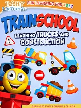 DVD Train School: Learning Trucks & Construction Book