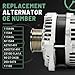 VORGENS Alternator 150A Fit for Nissan Armada/NV2500/NV3500 | Infiniti QX56/QX80, 5.6L V8, 2011-2022#Replace 11544N, 11544, A2TX1491, A002TX1491, 23100-1LA1A Generator 12V CW 7-Groove Pulley