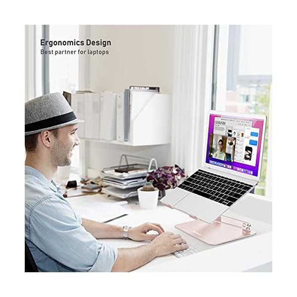 BoYata Laptopständer, Multi-Angle Laptop Ständer mit Heat-Vent, Verstellbarer Notebook Ständer Kompatibel für Laptops… – Bild 5