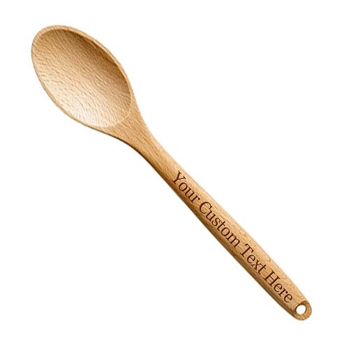 Customized 3D Laser Engraved Personalized Custom Wooden Spoon Birthday Christmas