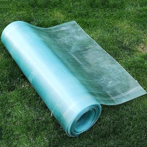 Hoja de techo de policarbonato transparente de 1,2 mm, protección UV, resistente a la lluvia, paneles de iluminación diurna para invernaderos, fácil corte, cubierta de toldo al aire libre (1,2 m x 9 m