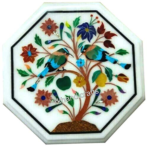 Octagon Shape Nature Art Inlaid Coffee Table Top Marble Corner Table P Octagon Shape Nature Art Inlaid Coffee Table Top Marble Corner Table P