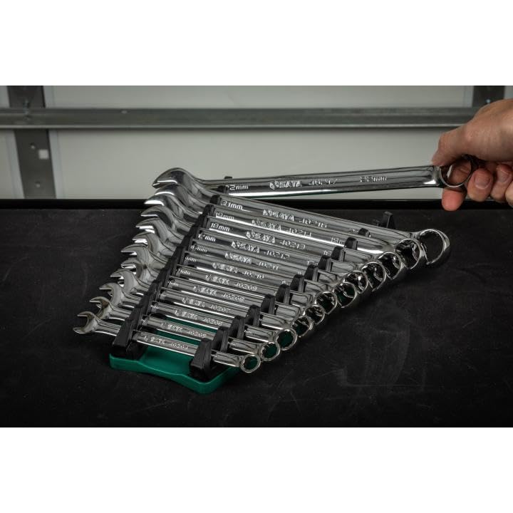 SATA ST95410 2 Pieces Reversible Wrench Rack (for up to 13 Wrenches), Green, 2 Pack - Image 4