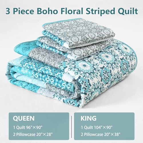 Courtepointe bohème patchwork Wongs Bedding aux finitions matelassées premium - 8