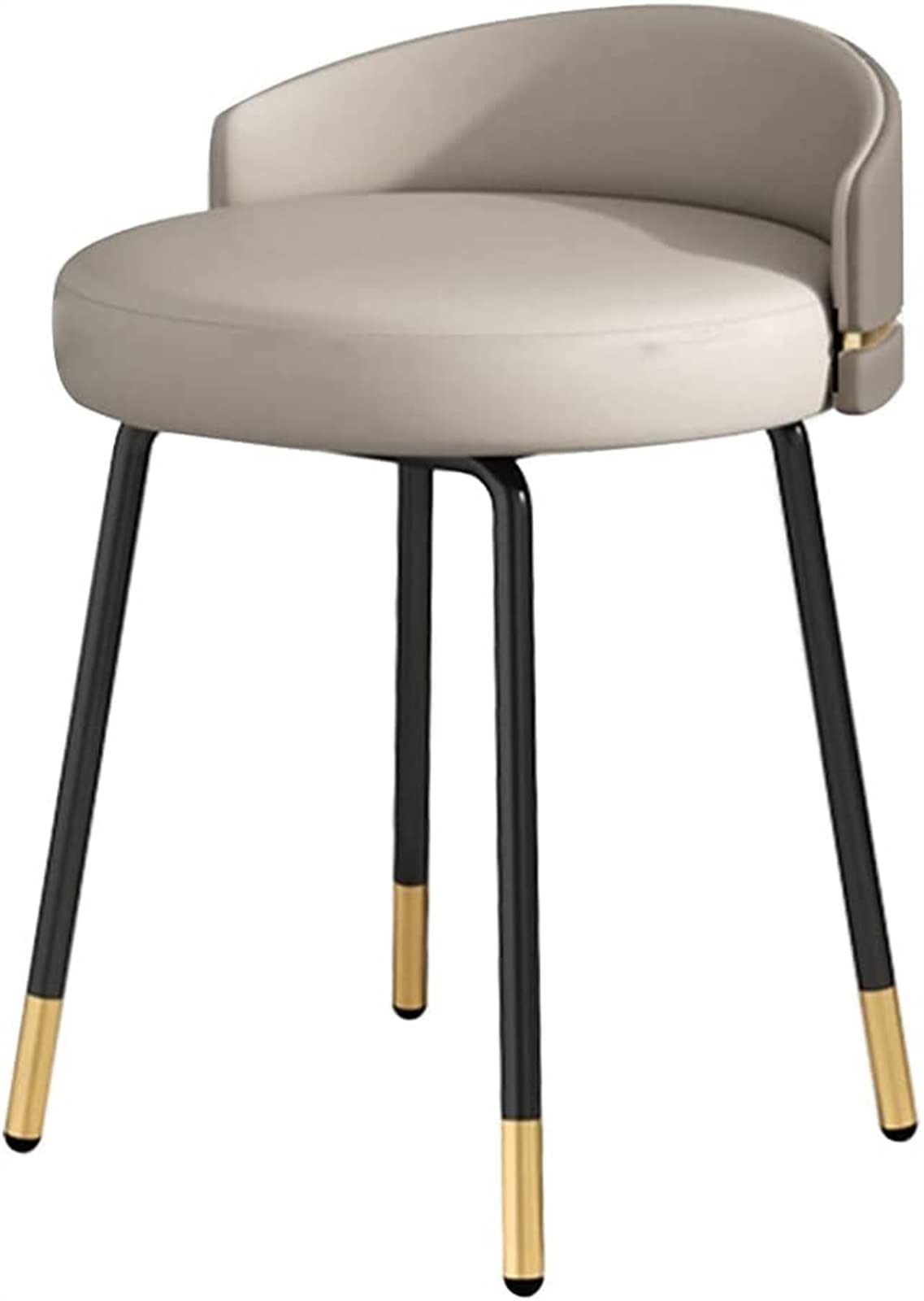 GRDDBZA Vanity Bench with Padded Cushion, Vanity Chair Benches Vanity Bedroom Dressing Stool Make-up Stools, Dining Stool Small Back Chairs Entrance Shoe Changing Stool Iron Stool Legs(C), 40x40x45cm