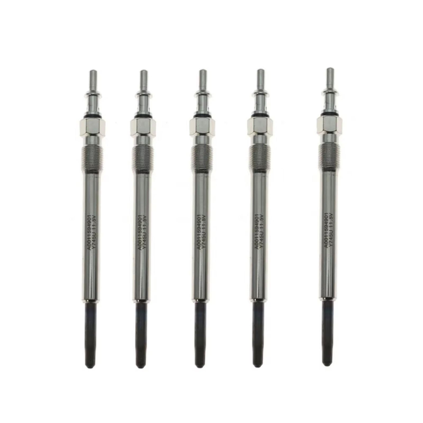 Bougies de préchauffage chauffantes pour Benz (OM611, OM646, OM612, OM613, W202, W210, W638) - Référence : 1594201 - Référence A0011592801 (4 pièces)