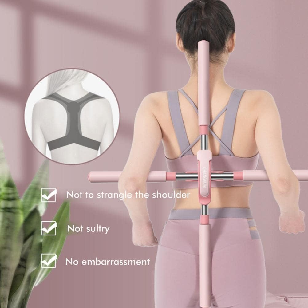 Yoga Tools, Yoga Sticks Stretching Tool, Retractable Posture Corrector for Adult and Child Back Brace Posture Corrector, Yoga Sticks Stretching for Posture Corrector,Hunchback Posture Corrector