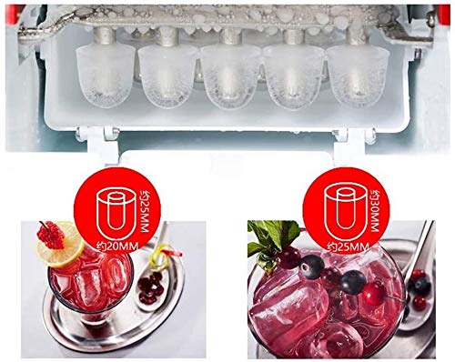 MHGD Eismaschine, Arbeitsplatte, Macht 15 kg EIS in 24 Stunden, Eiswürfel fertig in 8 Minuten, kompakte und leichte… – Bild 6