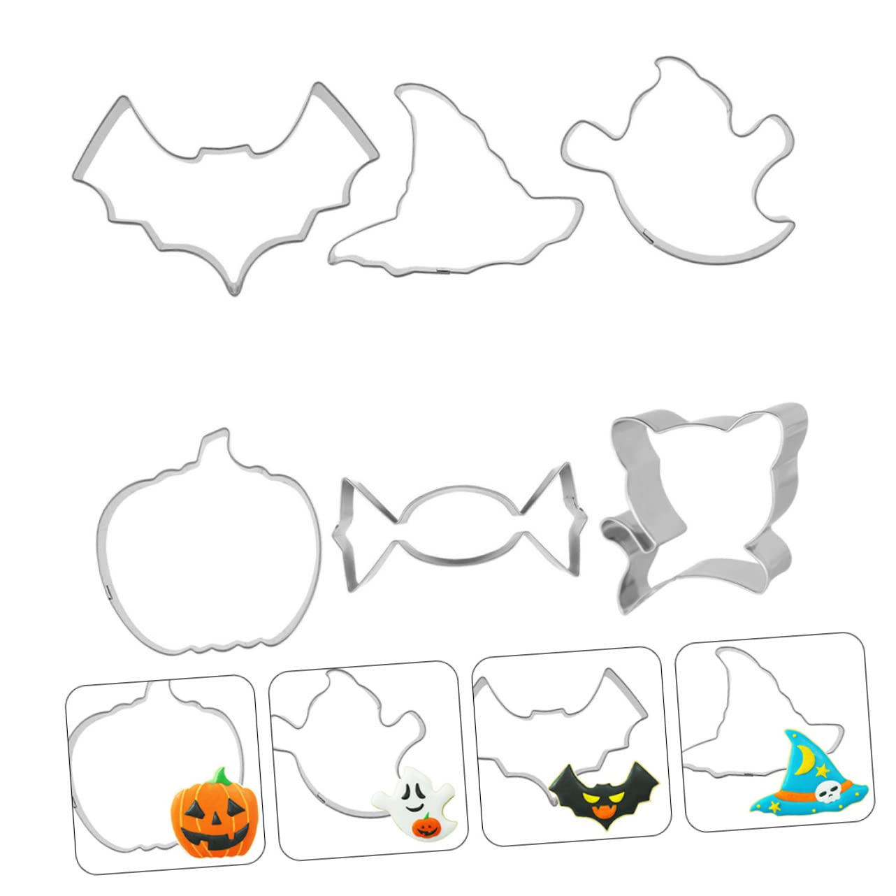 PRETYZOOM 30 Stk Halloween-schablonen Keksausstecher Form Keksstempel Spinnen-ausstecher Ausstechform Plätzchenausstecher Halloween-gebäck -keksform -fondant Backzubehör