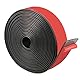 Gummistreifen Selbstklebend, 25mm(W) x 1.5MM(T) x 9.8Ft(L) Neopren Gummidichtung Selbstklebend Bautenschutzmatte Solide Gummi Dichtband für DIY Dichtungen, Bodenschutz, Stoßdämpfung, Anti-Rutsch