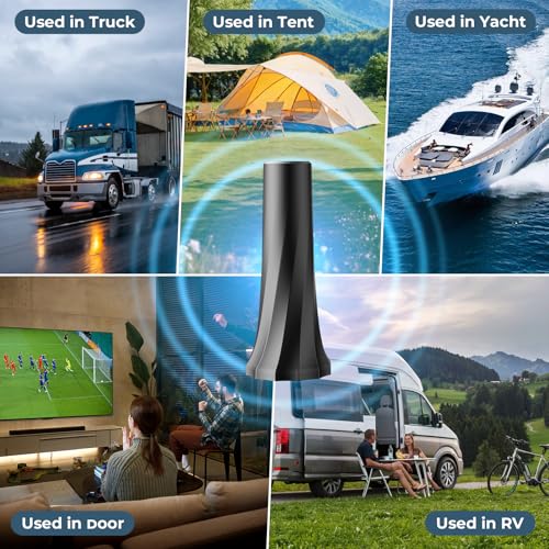 Image of 2026 Upgraded TV Antenna for Smart TV, Digital Antenna for Local Channels, 3200+ Miles Range TV Antenna Indoor with 360 Signal Strongest Booster, Supports 1080P 4K Reception HD 16.41FT Cable