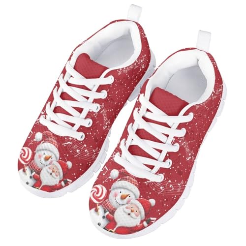 Girls Sneakers Kids Lightweight Breathable Lace-up Athletic Running Shoes for Teen Girls Sport Wear