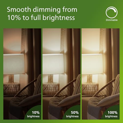 Image of PHILIPS LED 60W A19 12-Pack Ultra Efficient Daylight (5W = 60W) Dimmable Clear Flicker-Free Light Bulb