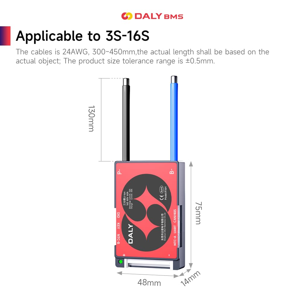 Amazon.com: DALY Smart BMS Li-ion 3S 12V 40A PCB Battery