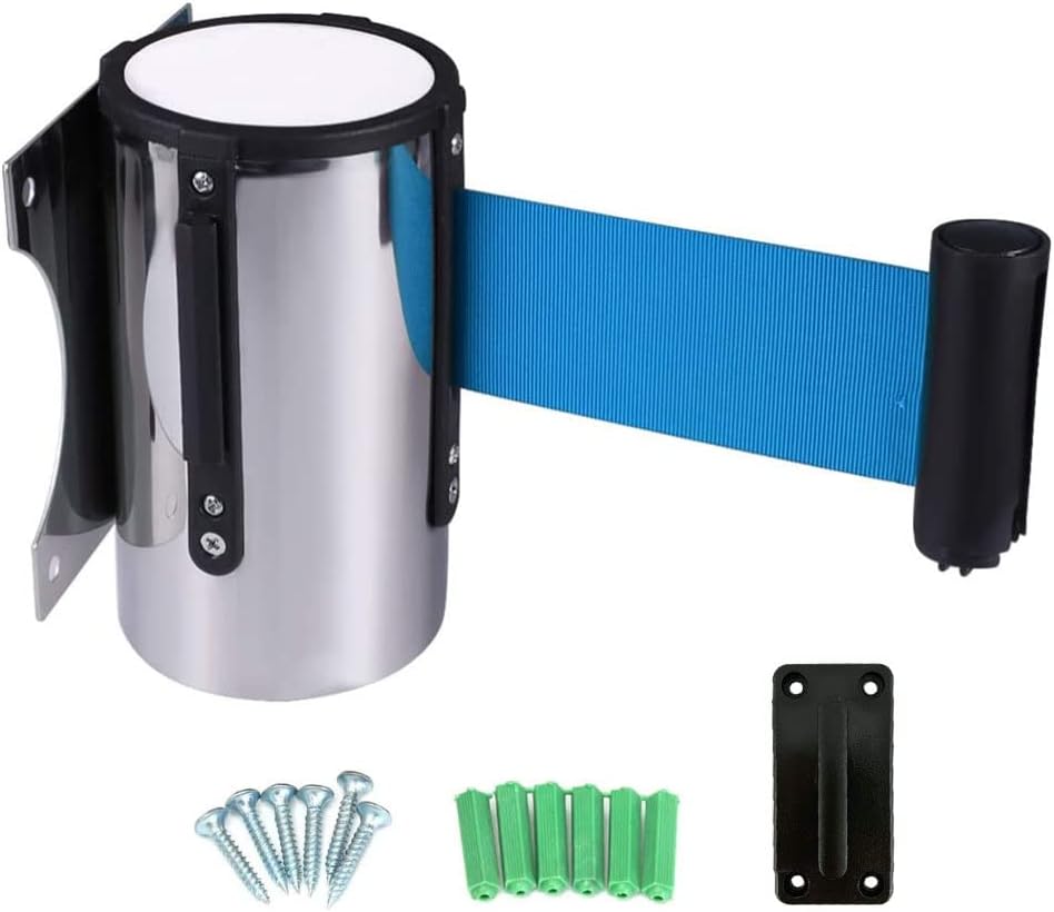 Barriera Flexibarrier Montaggio A Parete - Nastro 4,5m Rosso/Bianco - Foto 7