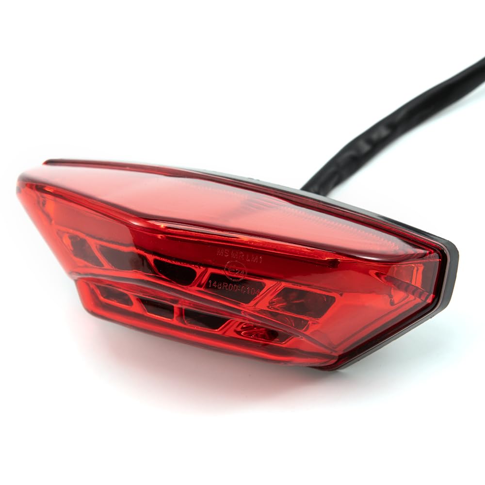Motocykl tylne światło czerwone LED światło hamowania tylne światło tablicy rejestracyjnej uniwersalny do jazdy dziennej dla 12V motocykl skuter ATV quad trójkołowy światła hamowania (czerwony)