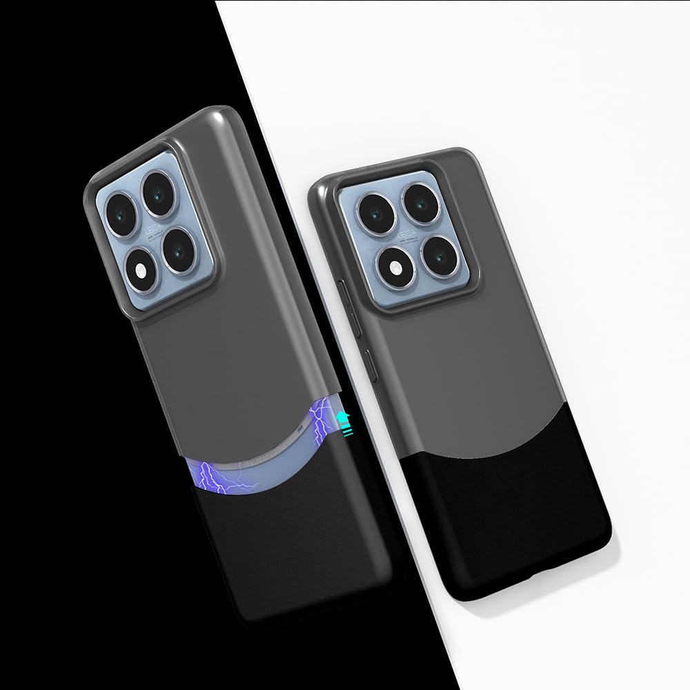 Zore Xiaomi ile uyumlu 14T Pro Kılıf Mıknatıslı Zore Duble Kapak Siyah