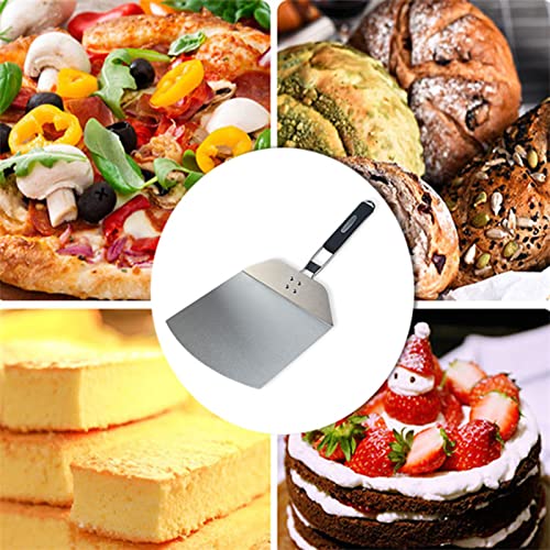 ERYUE Cáscara de Pizza Antiadherente de Acero Inoxidable con Plegable para Panaderos y Restaurantes, Plata 23,03 Pulgadas para Uso Doméstico
