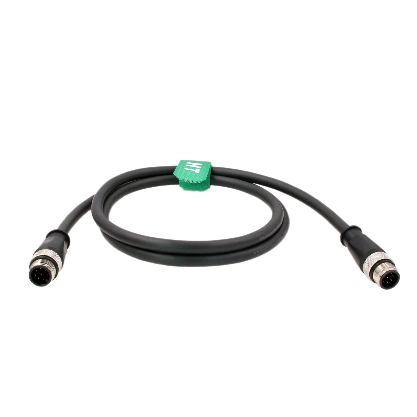 HangTon M12 A Coding 8 pin Male to 8 pin Male Signal Cable for Industrial Controls Automation, Device Network, IO Link, Profibus, Actuator Sensor 3M