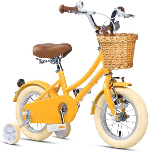 Glerc 12 Zoll Kinder Mädchen Fahrrad für 3 4 5 Jahre alt kleine Mädchen...