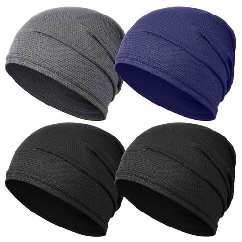 Image of JenPen Cooling Skull Cap for Men Women, Breathable 3D Mesh Quick Dry Helmet Liner, Summer Sweat Wicking Running Cycling Cap