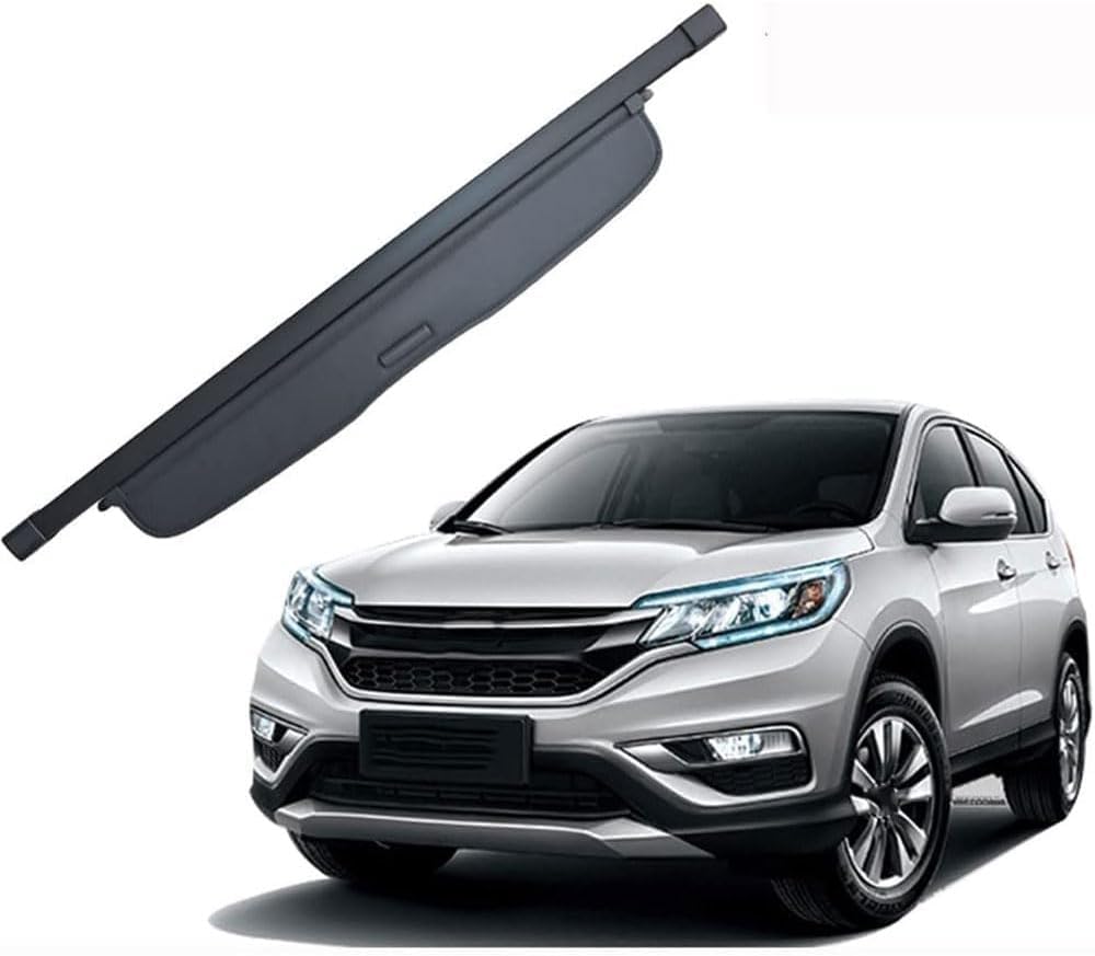 LEMAS Car Retractable Rear Trunk Parcel Shelf for CRV 2012-2016, Luggage Cargo Shield Auto Parcel Shelf Privacy Cover, Styling Accessories