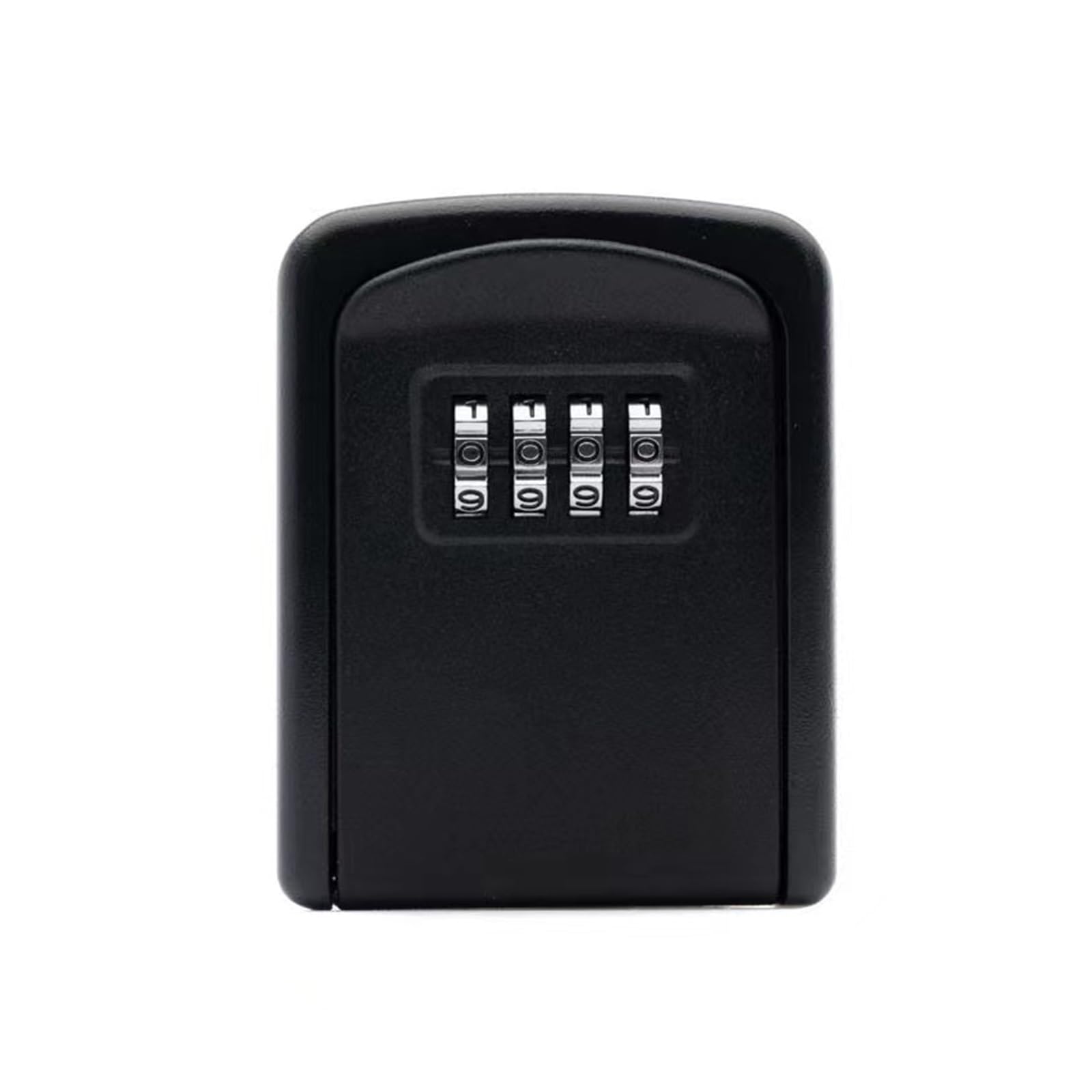 Gqnblvhzupdm Nero Safe Box, Aluminum Alloy Password Key Lock Box ， Wall Mounted Safe Waterproof Outdoor 4 Bit(Nero)