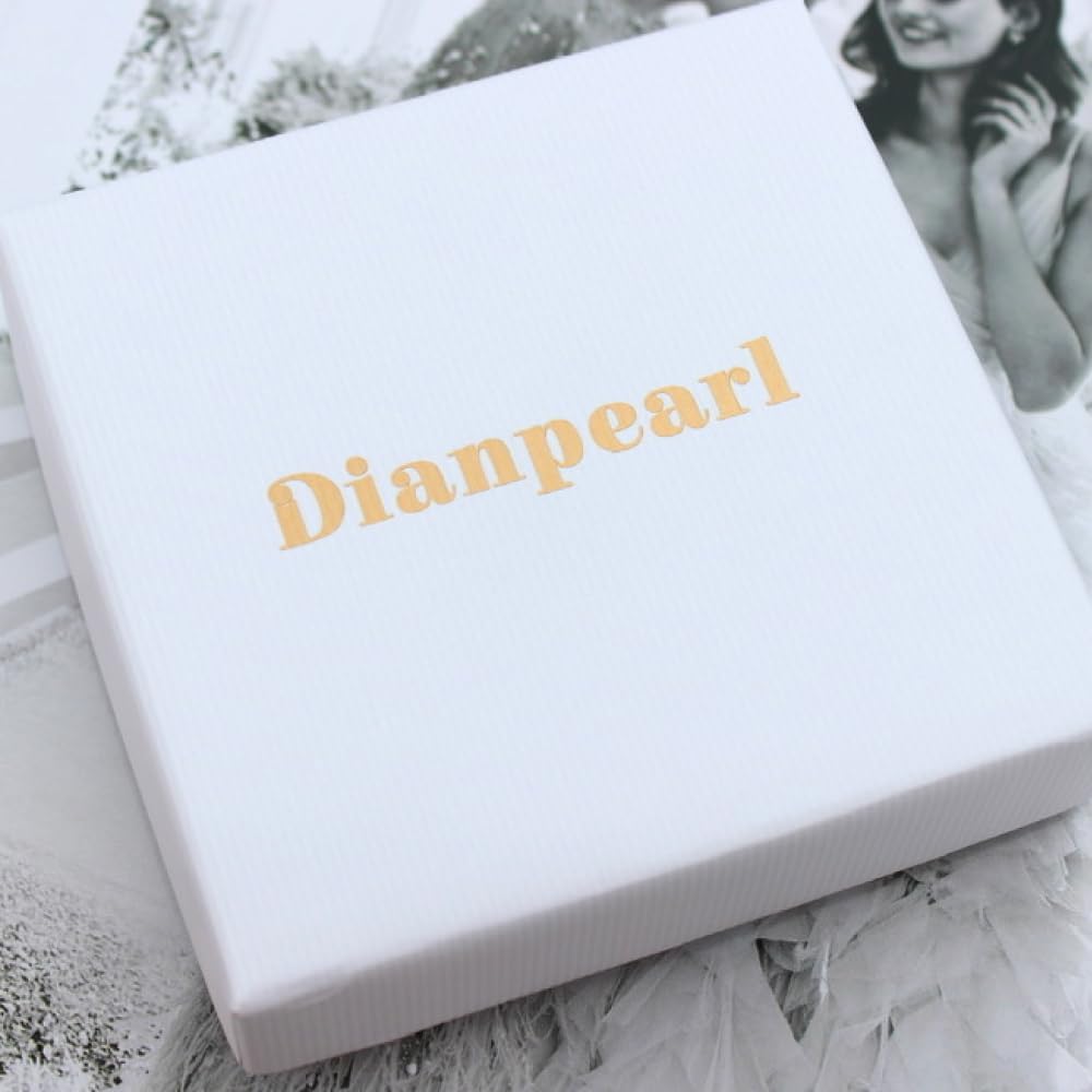 Dianpearl Best Friends Necklace for 2 Premium Howlite gemstone a gift-worthy item bff graduation gift Christmas marble necklace Frendship long distance Gifts for Women Sister Gifts Daughter Gifts