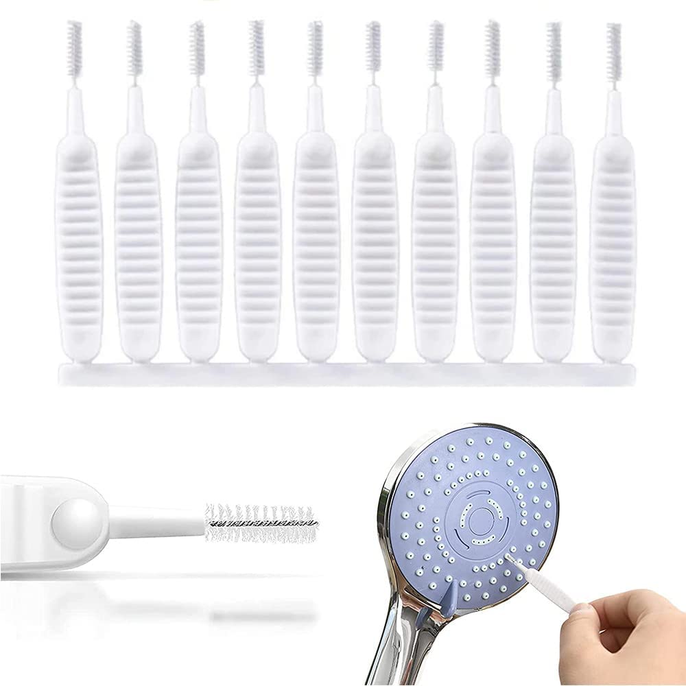 Quincy Shower Nozzle Cleaning Brush, Reusable Multifunctional Shower Head Anti-Clogging Small Brush (10 Small Brush) (White) (B0BMQC3YQC) Amazon Price History, Amazon Price Tracker