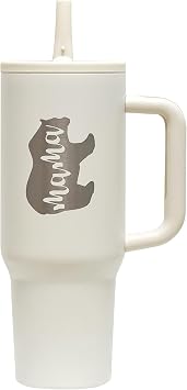 New Mom Gifts Mama Tumbler 40 oz Cup with Lids Straws First Mothers Day Gifts for Pregnant Mother, Mama, Mom To Be