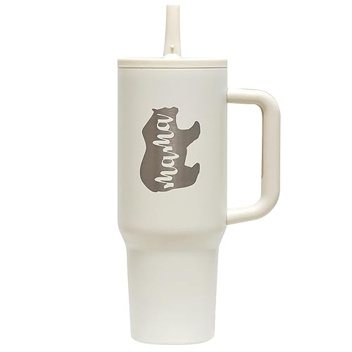 New Mom Gifts Mama Tumbler 40 oz Cup with Lids