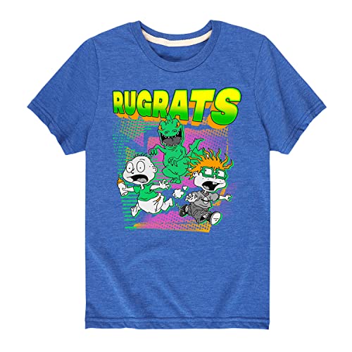 HYBRID APPAREL Nick Rewind - Rugrats - Run - Toddler and Youth Short Sleeve Graphic T-Shirt