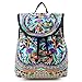 Goodhan Vintage Women Embroidery Ethnic Backpack Travel Handbag Shoulder Bag Mochila (S01: Purple)