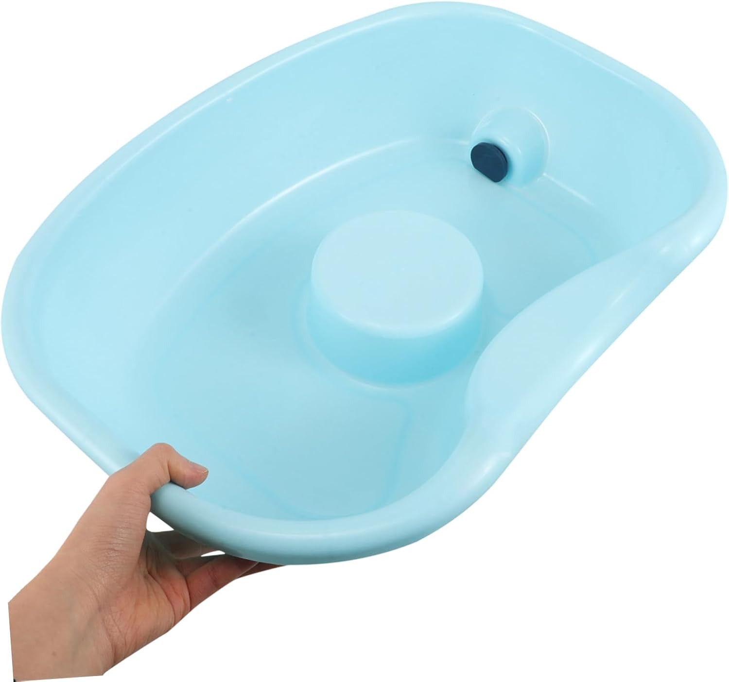 Portable Hair Washing Basin for Bedridden Adults with Superior Head Neck Support Impact-Resistant Shampoo Bowl for Elderly Pregnant Women Efficient Drainage Design Lightweight
