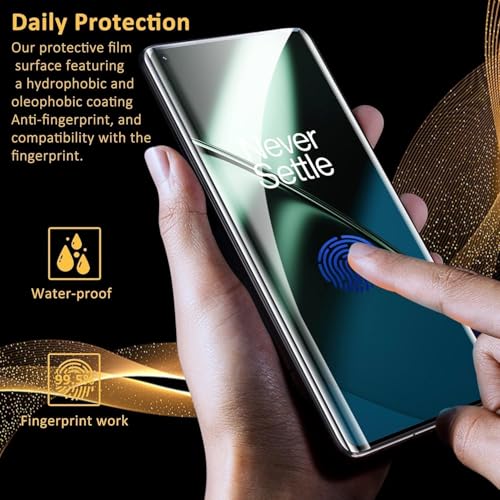 Image of SHILD HD Clear Tempered Glass Screen Protector for OnePlus 11 - 9H Hardness, Ultra Clear, Scratch Resistant, Case Friendly, Easy Installation Kit (Pack of 1)