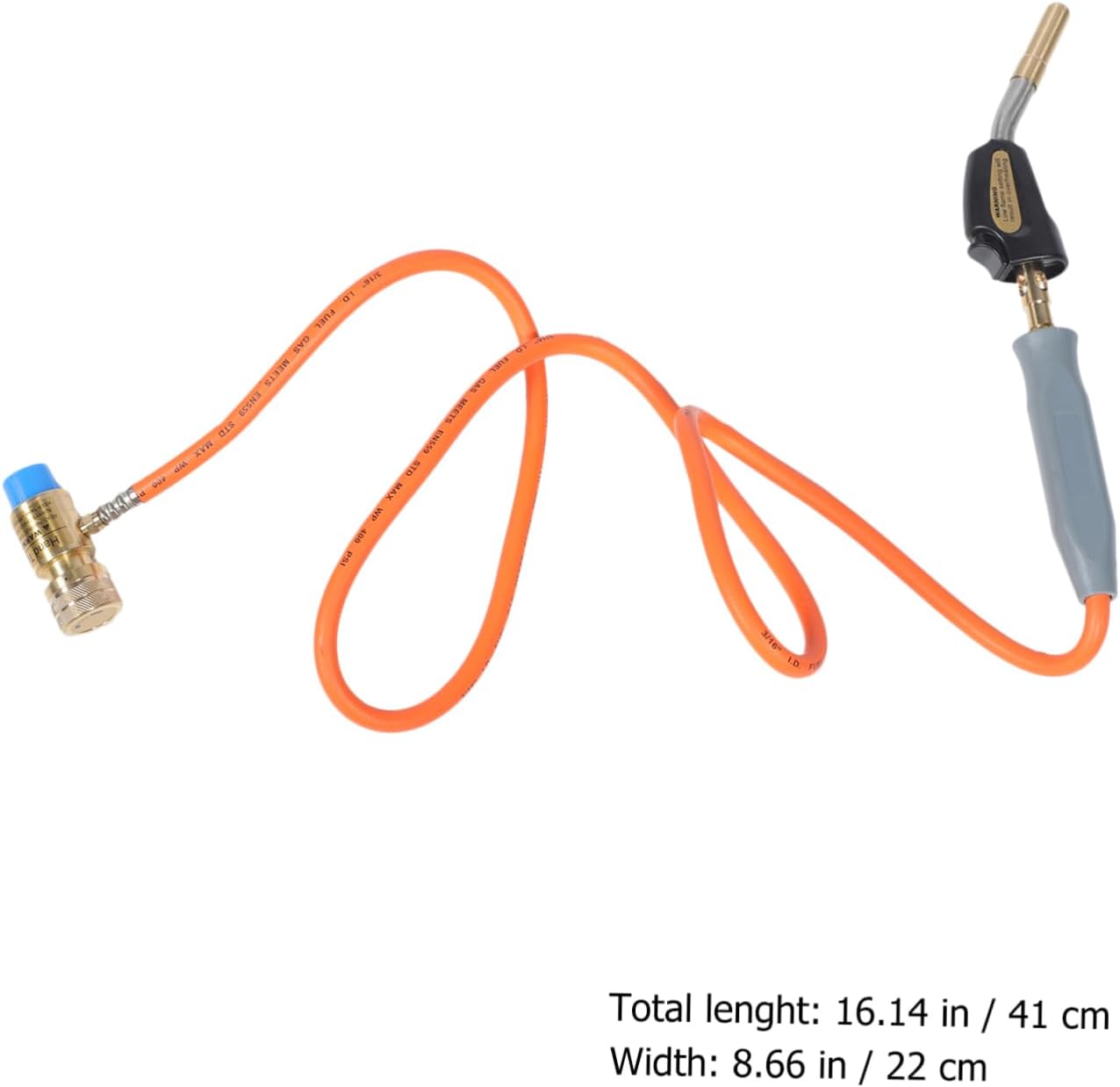 Ciieeo Propane Torch Kit with Hose Propane Torch for Welding and Plumbing Heavy Duty Flame Weeder for Garden Copper Pipe Soldering and Heating No Cylinder Included