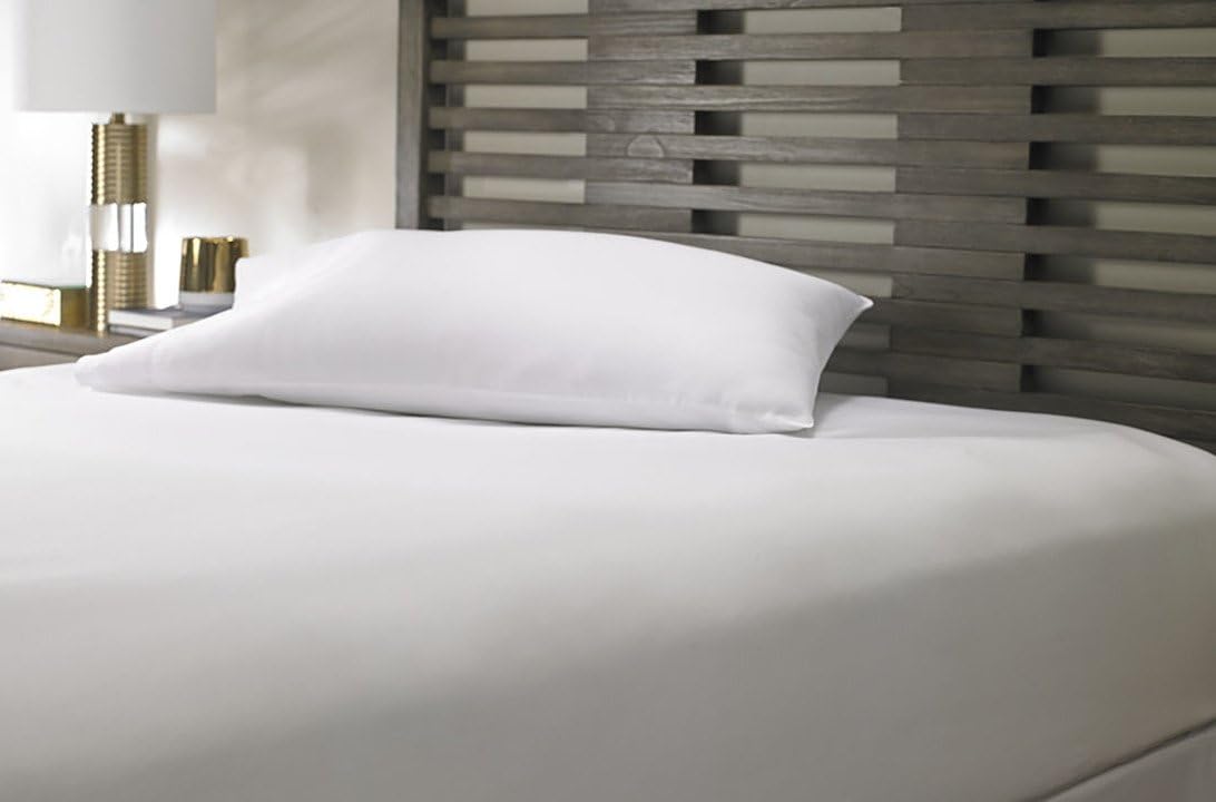 MARRIOTT Hotel Fitted Sheet Hemstitch 100 Egyptian Cotton Satin