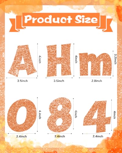 Image of 237 Pcs Glitter Bulletin Board Letters, Numbers and Punctuation 4 Inch